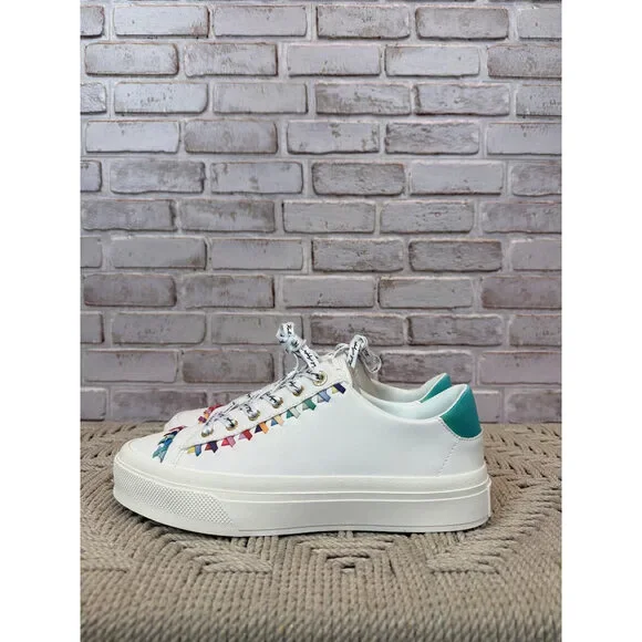 Karl Lagerfeld Sneakers – White Multi, Size 9 – Like New Condition - Picture 5 of 6